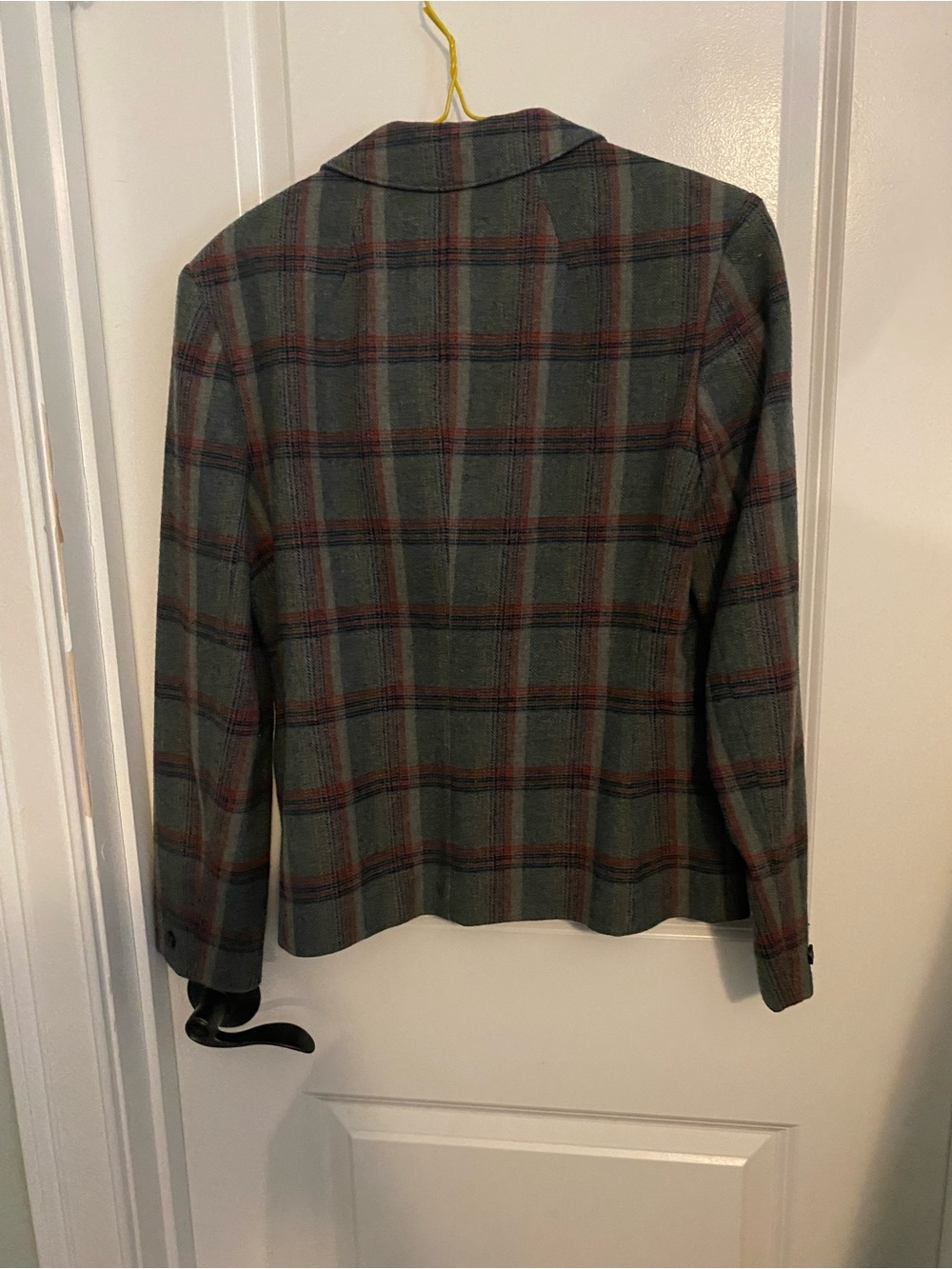 Vintage Pendleton Wool Green Plaid Blazer and Skirt Set - Picture 4 of 13